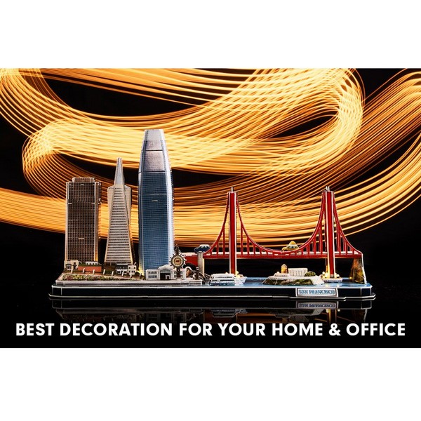 Продукт Cubic Fun - Пъзел 3D Cityline San Francisco 90ч. с LED светлини  - 0 - BG Hlapeta